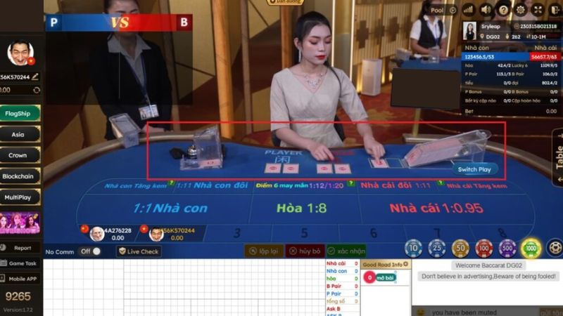 Một số luật chơi cơ bản trong bộ môn baccarat tại bet88